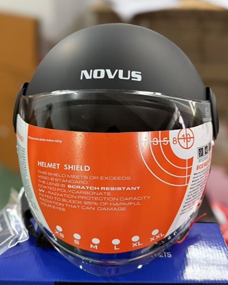 Κράνος Μότο NOVUS NV430 Jet Open Face Μαύρο Ματ