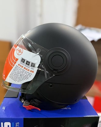 Κράνος Μότο NOVUS NV430 Jet Open Face Μαύρο Ματ