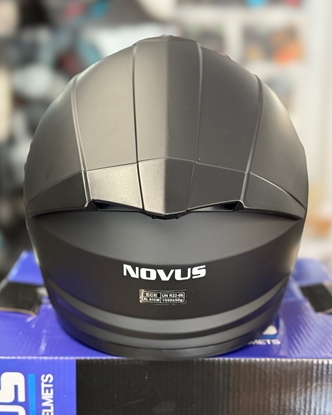 Κράνος Μότο NOVUS NV 424 Jet Open Face με Διπλή Ζελατίνα Μαύρο