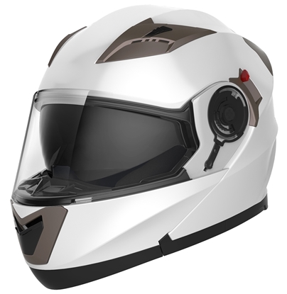 Κράνος NOVUS NV450 flip up Gloss White