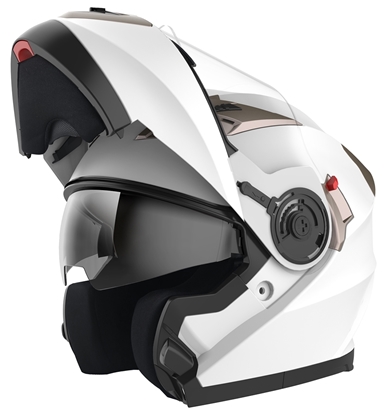 Κράνος NOVUS NV450 flip up Gloss White