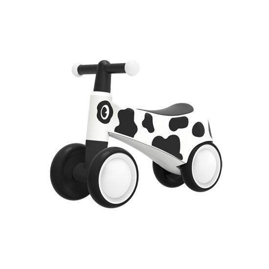 Kicknroll παιδικό τετράτροχο balance bike λευκό με τροχούς EVA Ø150mm και μαλακή σέλα – 12–60 μηνών