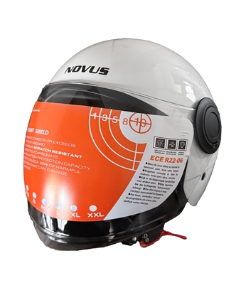 Κράνος Μότο NOVUS NV430 Jet Open Face Άσπρο